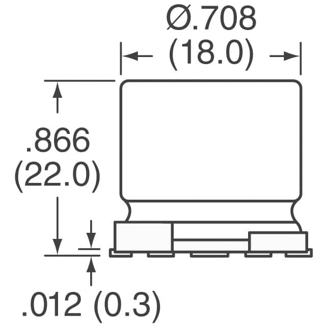 MAL214699814E3 Vishay Beyschlag/Draloric/BC Components  Condensateurs électrolytiques en aluminium